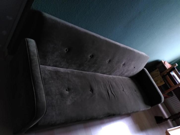 Mooie mosgroene slaapbank, Huis en Inrichting, Slaapkamer | Slaapbanken, Gebruikt, 70 cm of minder, 210 cm, Tweepersoons, Groen