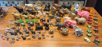 Grote Verzameling Olifantjes 100 stuks beschikbaar voor biedingen