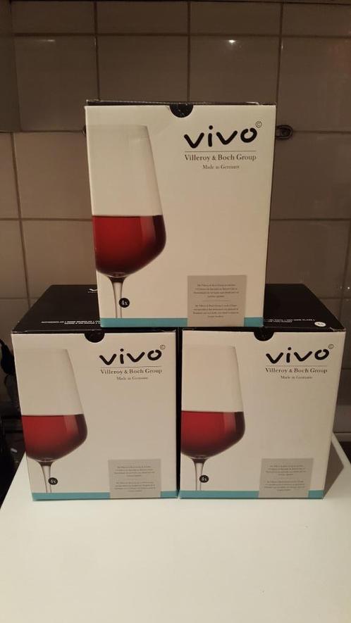 VIVO Villeroy&Boch Albert Heijn AH rode wijnglazen, Huis en Inrichting, Keuken | Servies, Nieuw, Glas of Glazen, Overige stijlen