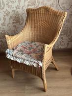 Rotan / rieten stoel, Huis en Inrichting, Ophalen, Gebruikt, Bruin, Riet of Rotan