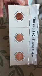 Finland 1,2 en5 cent 1999, Postzegels en Munten, Munten | Europa | Euromunten, Ophalen of Verzenden, Finland