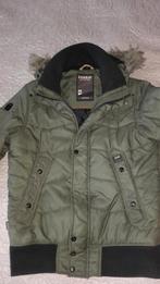 CHASIN legergroene winterjas met capuchin mt M, Kleding | Heren, Jassen | Winter, Ophalen of Verzenden, Zo goed als nieuw, Groen