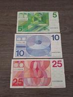 Setje biljetten 5, 10 en 25 gulden Erflaters 1968 - 1973, Ophalen of Verzenden, 25 gulden