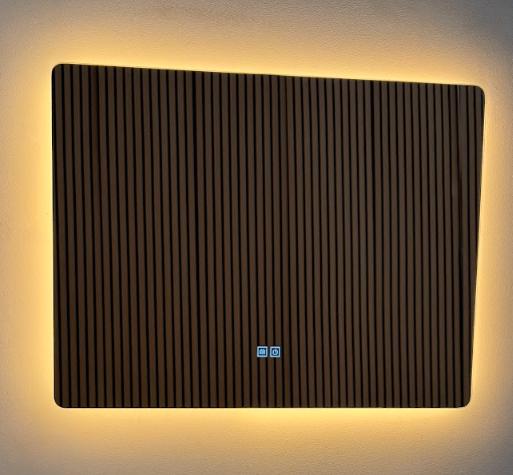 Woon - Badkamerspiegel Bari 100x75, Ophalen, Nieuw, 100 tot 125 cm, Minder dan 100 cm