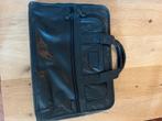 Zwarte leren TUMI aktetas, Computers en Software, Laptoptassen, Ophalen of Verzenden, Gebruikt