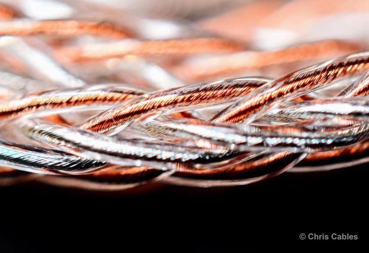 'The Crystal Cranium v1.5' 8-core koptelefoon kabel, Audio, Tv en Foto, Audiokabels en Televisiekabels, Nieuw, Overige kabels