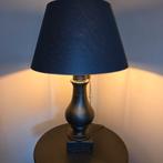 Zwarte Schemerlamp met Betonnen Voet, Hout, Gebruikt, Ophalen of Verzenden, Modern
