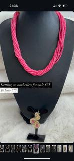 Marokkaanse ketting donker roze, Sieraden, Tassen en Uiterlijk, Kettingen, Ophalen of Verzenden, Zo goed als nieuw, Roze, Overige materialen