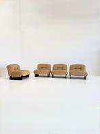 vintage space age beige fauteuils door Giuseppe Munari, Ophalen, Gebruikt, -, -