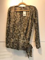 Geisha wikkel truitje slangenprint zwart maaat 36 nieuw, Geisha, Beige, Nieuw, Ophalen of Verzenden