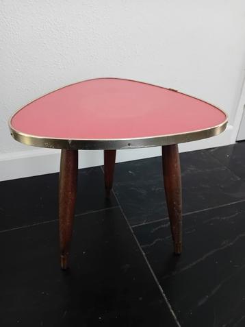 Vintage Plantentafel Rood Formica Mid Century beschikbaar voor biedingen