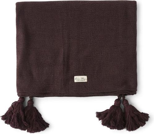 Rivièra Maison Urban Tassel Stone Washed Throw burgundy nw., Huis en Inrichting, Stoffering | Tapijten en Kleden, Nieuw, 200 cm of meer