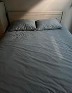 Tweepersoonsbed 160x200 met matras, Ophalen, Gebruikt, Beige, Tweepersoons