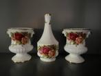 Royal Albert Old country rose. Set van 3 kleine vaasjes, Ophalen of Verzenden