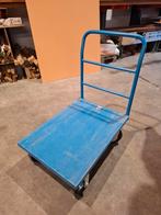 Te koop plateauwagen, kan max 600 kilo dragen, Doe-het-zelf en Verbouw, Transportwagens, 100 liter of meer, Ophalen, Zo goed als nieuw