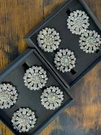 Zilverkleurige servetringen 8 stuks, Ophalen of Verzenden