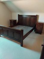massief eiken slaapkamer met gratis spiegel, Ophalen, Gebruikt, 65 cm of meer, 70 cm of meer