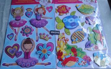 WAND DECORATIE STICKERS BALLET EN VISSEN * Nieuw ! * beschikbaar voor biedingen