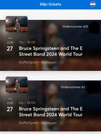 3 tickets Bruce Springsteen Goffertpark Nijmegen 27 juni, Tickets en Kaartjes, Concerten | Overige, Juni, Twee personen