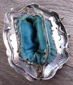 Jaar 1903 Zilveren Glaskralen Beursje Beurs Beugeltasje, Ophalen of Verzenden, Dames