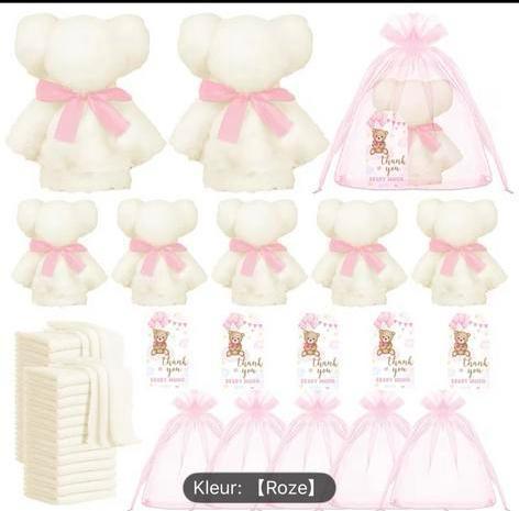 27 Roze Beertje Bedankjes - Nieuw, Kinderen en Baby's, Kraamcadeaus en Geboorteborden, Nieuw, Ophalen of Verzenden