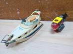 Playmobil groot jacht boot en onderzeeër/duikboot, Ophalen of Verzenden, Gebruikt