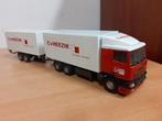Daf 95   Van Heezik transport   Lioncar  1:50, Ophalen of Verzenden, Zo goed als nieuw, Bus of Vrachtwagen, Lion Toys