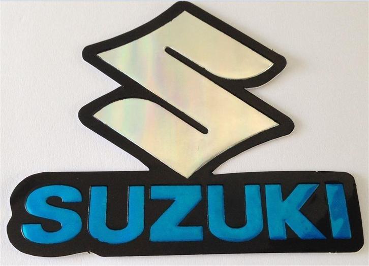 Suzuki metallic sticker #3, Motoren, Accessoires | Stickers, Verzenden