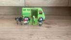 Playmobil bus, trailer en auto, Ophalen of Verzenden, Zo goed als nieuw, Complete set