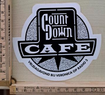 Vintage sticker Count Down Cafe Veronica logo radiostation  beschikbaar voor biedingen