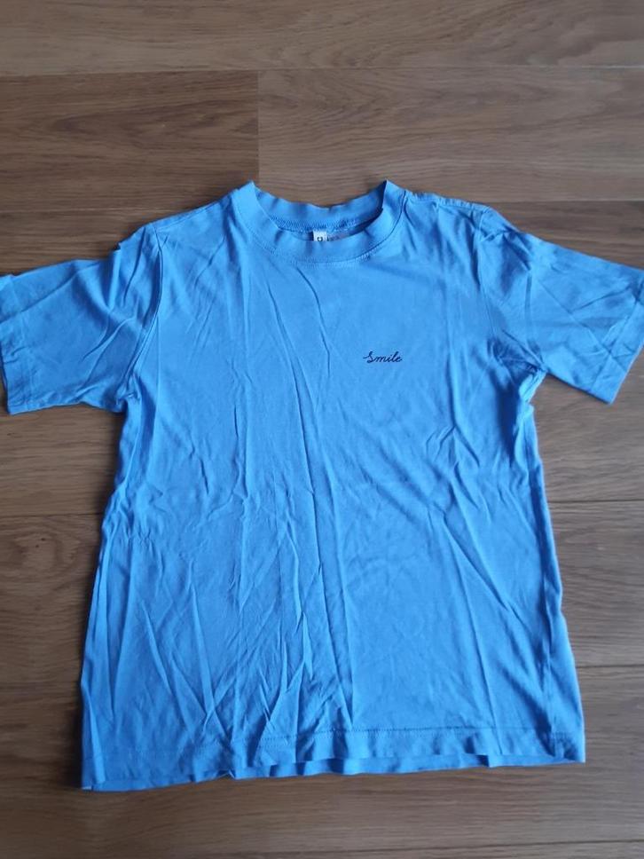Divided H&M  blauw T shirt Smile maat 170 XS, Kinderen en Baby's, Kinderkleding | Maat 170, Zo goed als nieuw, Meisje, Shirt of Longsleeve