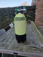 Duikfles  12 liter kort model met dubbele kraan, Ophalen, Zo goed als nieuw, Duikfles