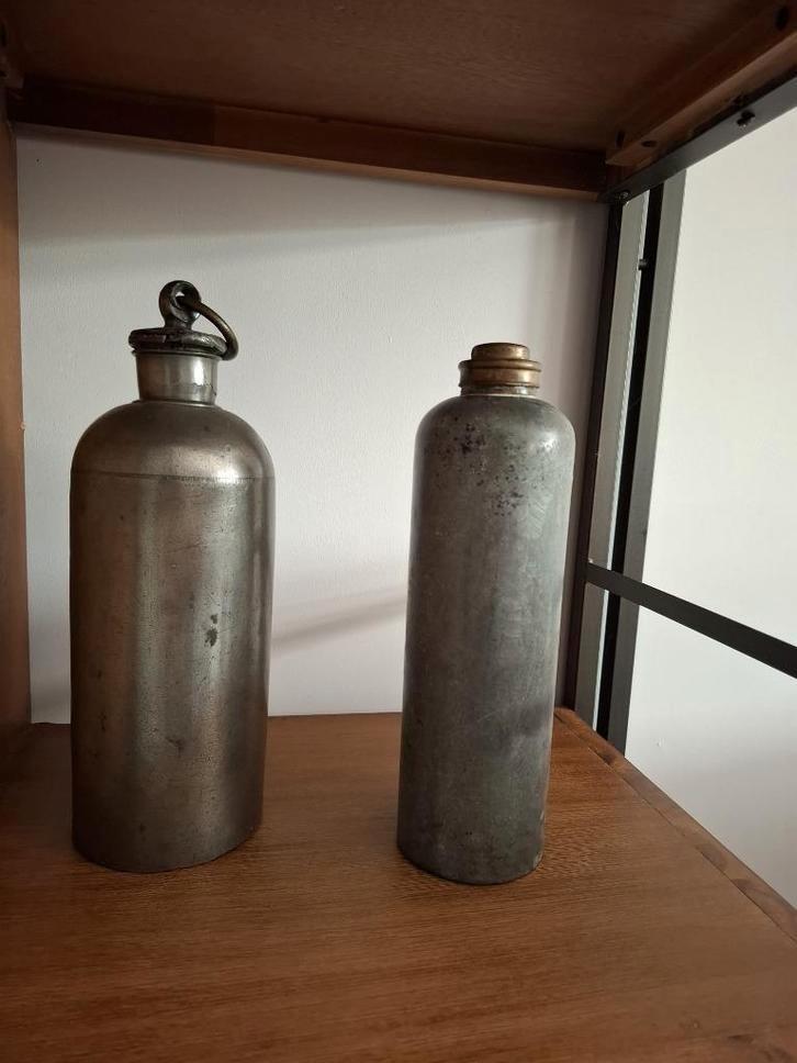 2 tinnen kruiken; ook los te koop, Antiek en Kunst, Antiek | Tin, Ophalen of Verzenden