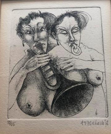 Tom Eijzenbach - The Masters Voice - collectie Etsen beschikbaar voor biedingen