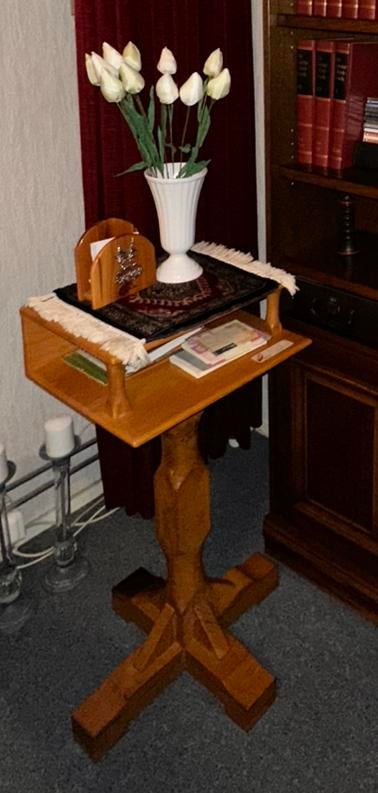 Eiken telefoonkastje, Ophalen of Verzenden, Zo goed als nieuw