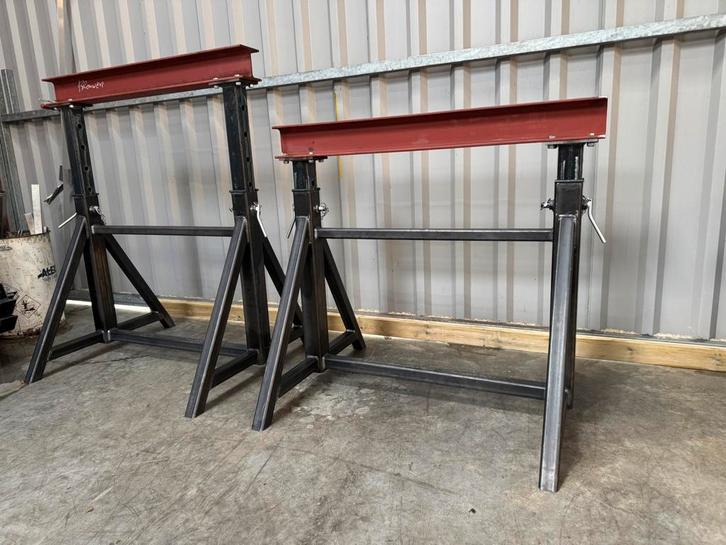 In hoogte verstelbare werkplaats bokken, Doe-het-zelf en Verbouw, Gereedschap | Overige machines, Nieuw, Ophalen