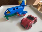 Viking toys vliegtuig en Green Toys auto, Gebruikt, Ophalen of Verzenden