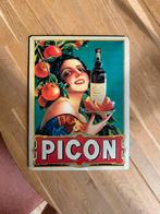 Vintage metalen bord plaat Picon, Ophalen, Zo goed als nieuw, Reclamebord
