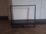 Industrieel wandrek met ijzeren frame en houten schap, exclu, Ophalen of Verzenden, Zo goed als nieuw