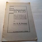 van goedertierenheid en recht Ds G H Kersten rede uitgesprok, Boeken, Gelezen, Ds G H Kersten, Christendom | Protestants, Ophalen of Verzenden