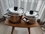 Berghoff  grote soeppan 5 l en kookpan 3l, Ophalen of Verzenden, Gebruikt, Rvs, Kookpan of Snelkookpan