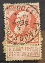 Belgie (10c) Leopold Gestempeld Postzegel, Postzegels en Munten, Postzegels | Europa | België, Ophalen of Verzenden, Gestempeld