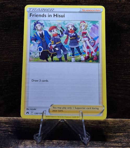 Friends in Hisui 130/159 Crown Zenith, Hobby en Vrije tijd, Verzamelkaartspellen | Pokémon, Nieuw, Losse kaart, Verzenden