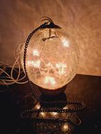 Mooie grote glazen heksenbal  Ø 14 cm met verlichting, Antiek en Kunst, Curiosa en Brocante, Ophalen of Verzenden