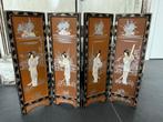 Chinees tafelscherm scherm speksteen ingelegd Chinese, Huis en Inrichting, Woonaccessoires | Kamerschermen, Verburgt Vintage, Ophalen of Verzenden