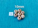 Beukenhouten kralen 10mm - per 10 stuks, Verzenden, Nieuw, Kraal
