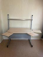 Bureau - Gaming Bureau - Computer Tafel - 144x74x116/154cm, Ophalen, In hoogte verstelbaar, Zo goed als nieuw, Bureau