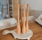 vintage slanke retro brocante kegels 4x, Ophalen of Verzenden