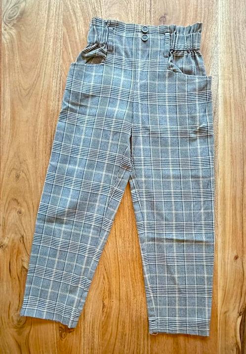 Geruite paperbag broek Zara, maat 134, Kinderen en Baby's, Kinderkleding | Maat 134, Gebruikt, Meisje, Broek, Ophalen of Verzenden