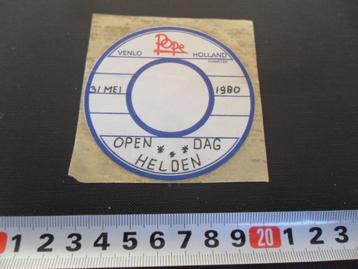 sticker Venlo  POPE ( PHILIPS )  Open Dag Helden 1980  beschikbaar voor biedingen